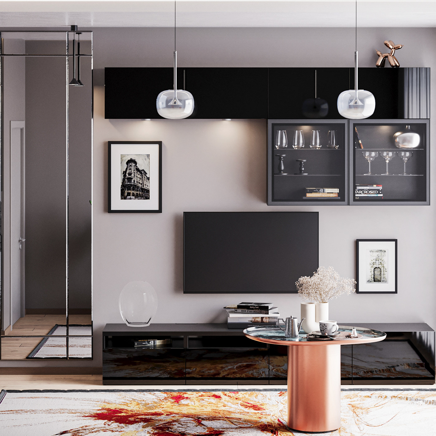 Living Room Interior Design in Dubai Marina