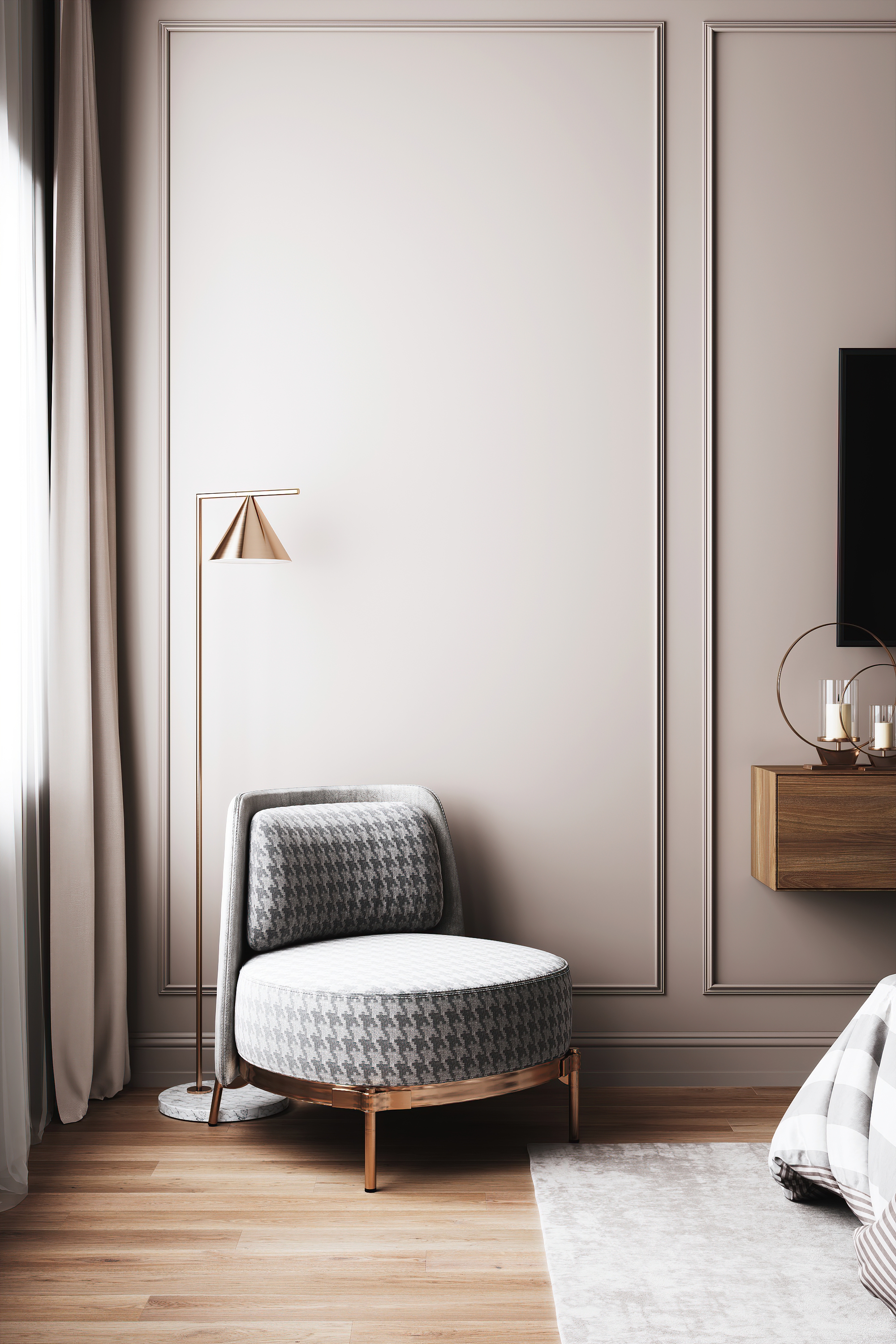Master Bedroom Interior Design - Downtown Dubai