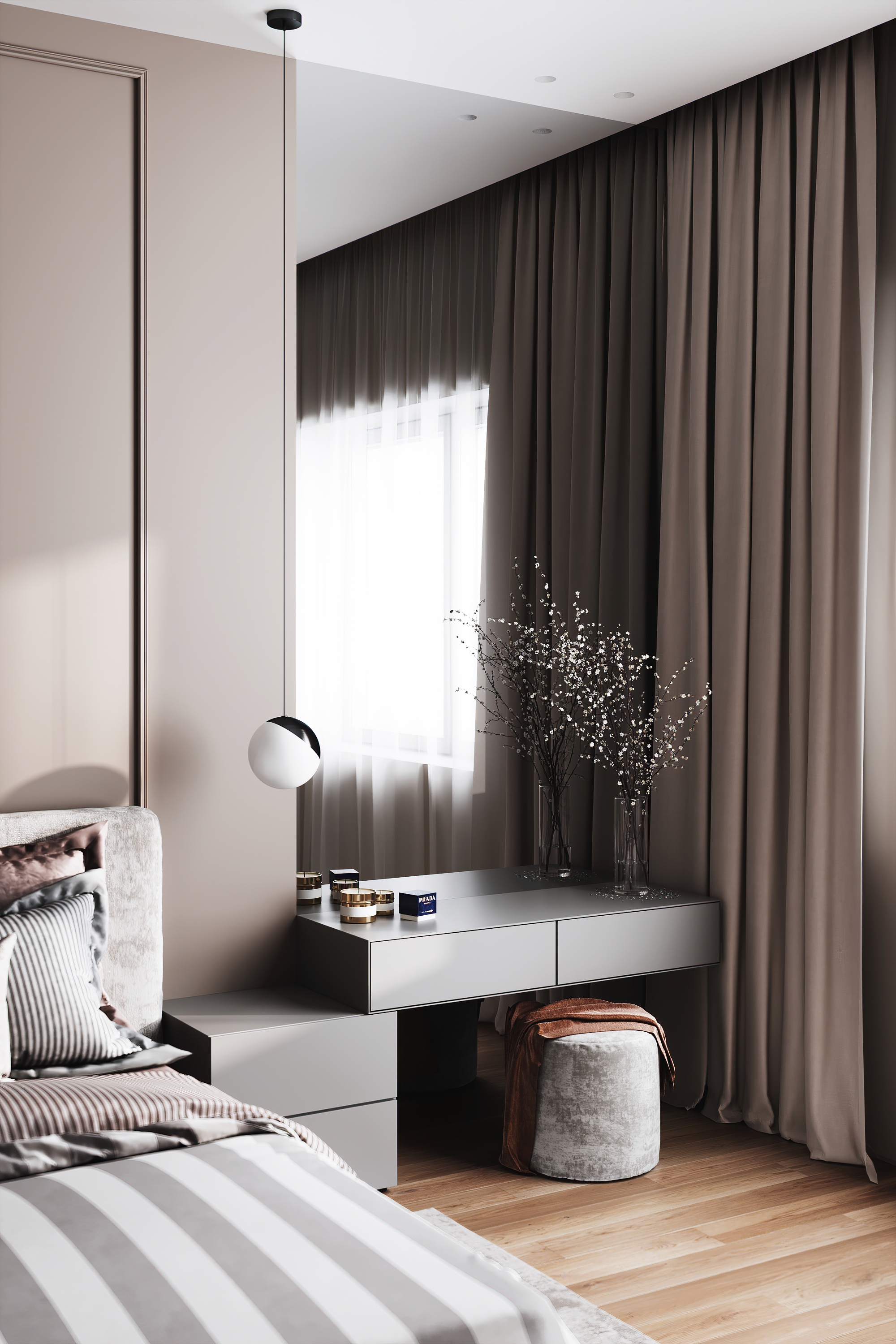 Master Bedroom Interior Design - Downtown Dubai